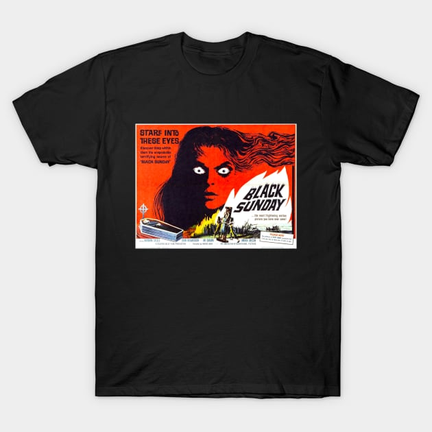 BLACK SUNDAY Poster 1960 T-Shirt by Pop Fan Shop